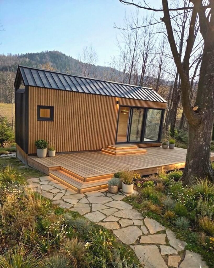 Mobiles Haus Mia mit Terrasse