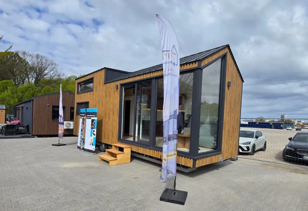 Mobiles Haus „Mia“ in der Version B auf der Messe für Kleinhäuser in Krakau