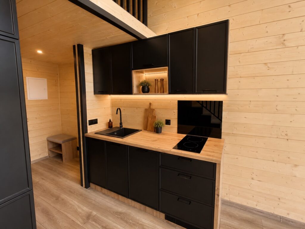 Küchenzeile im Modulhaus „Modular 2“