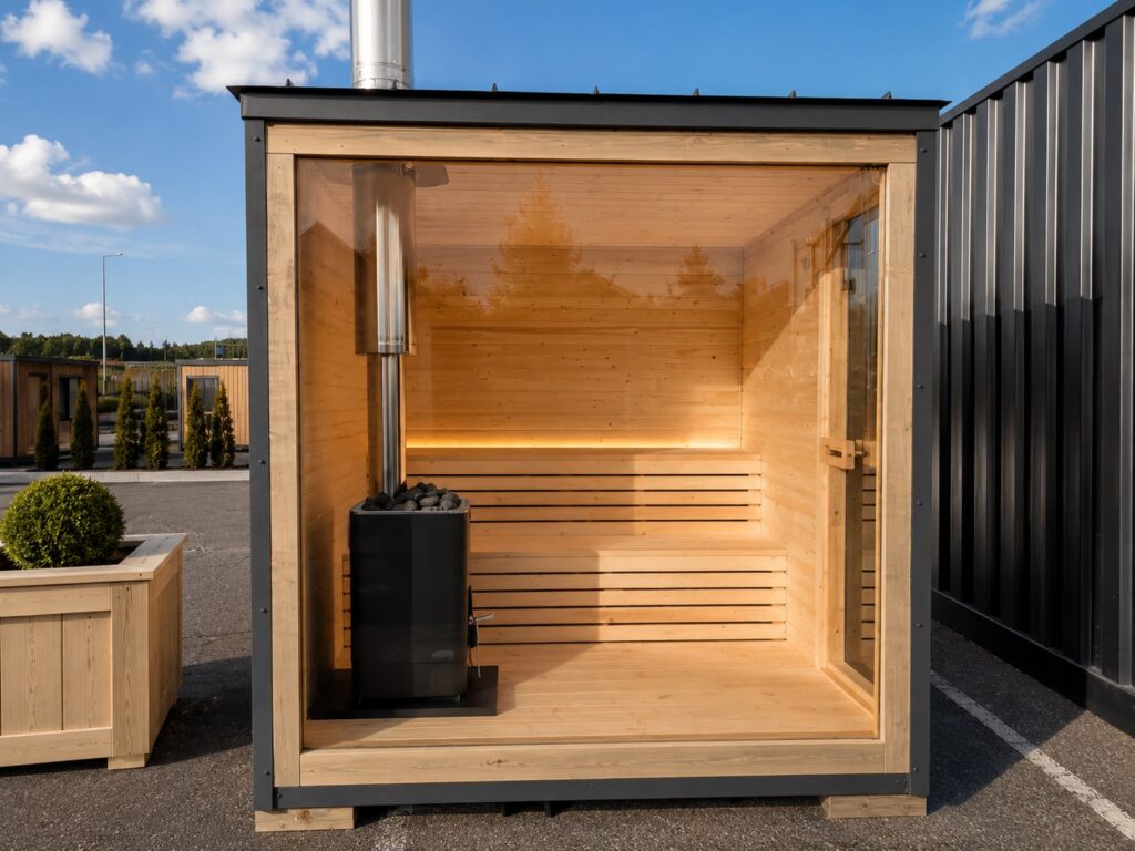Die Gartensauna Cozy von Tiny House Design