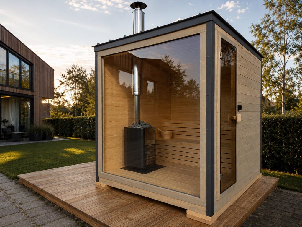 Die Gartensauna Cozy von Tiny House Design