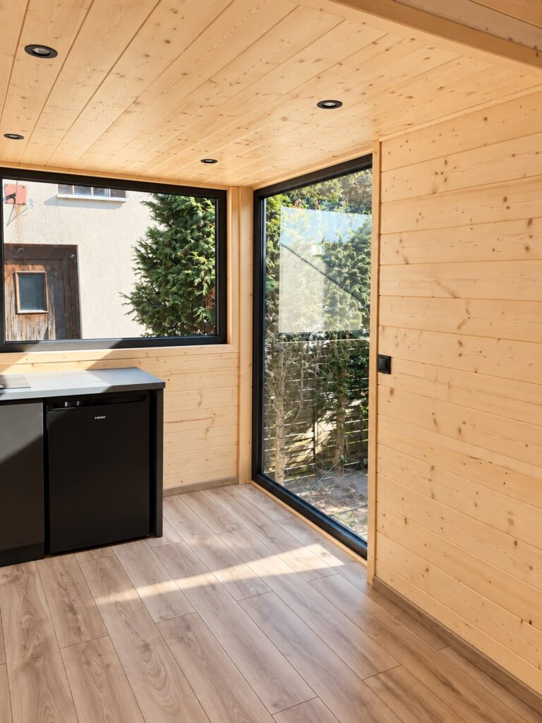 Terrassenfenster im Mobiles Haus „Oleńka“, Variante B