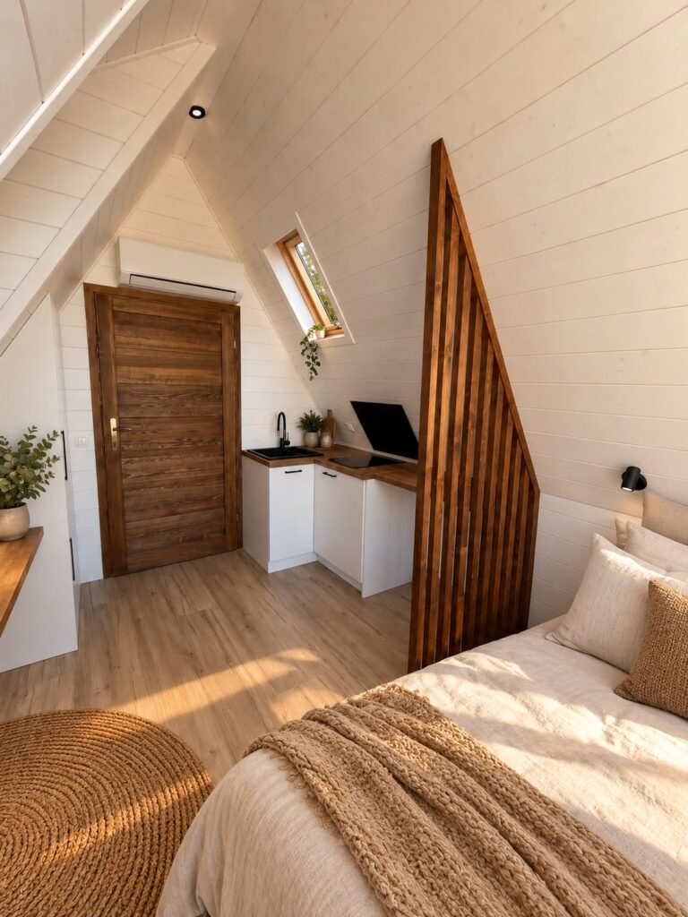 Das gemütliche Interieur des Midi Brdy